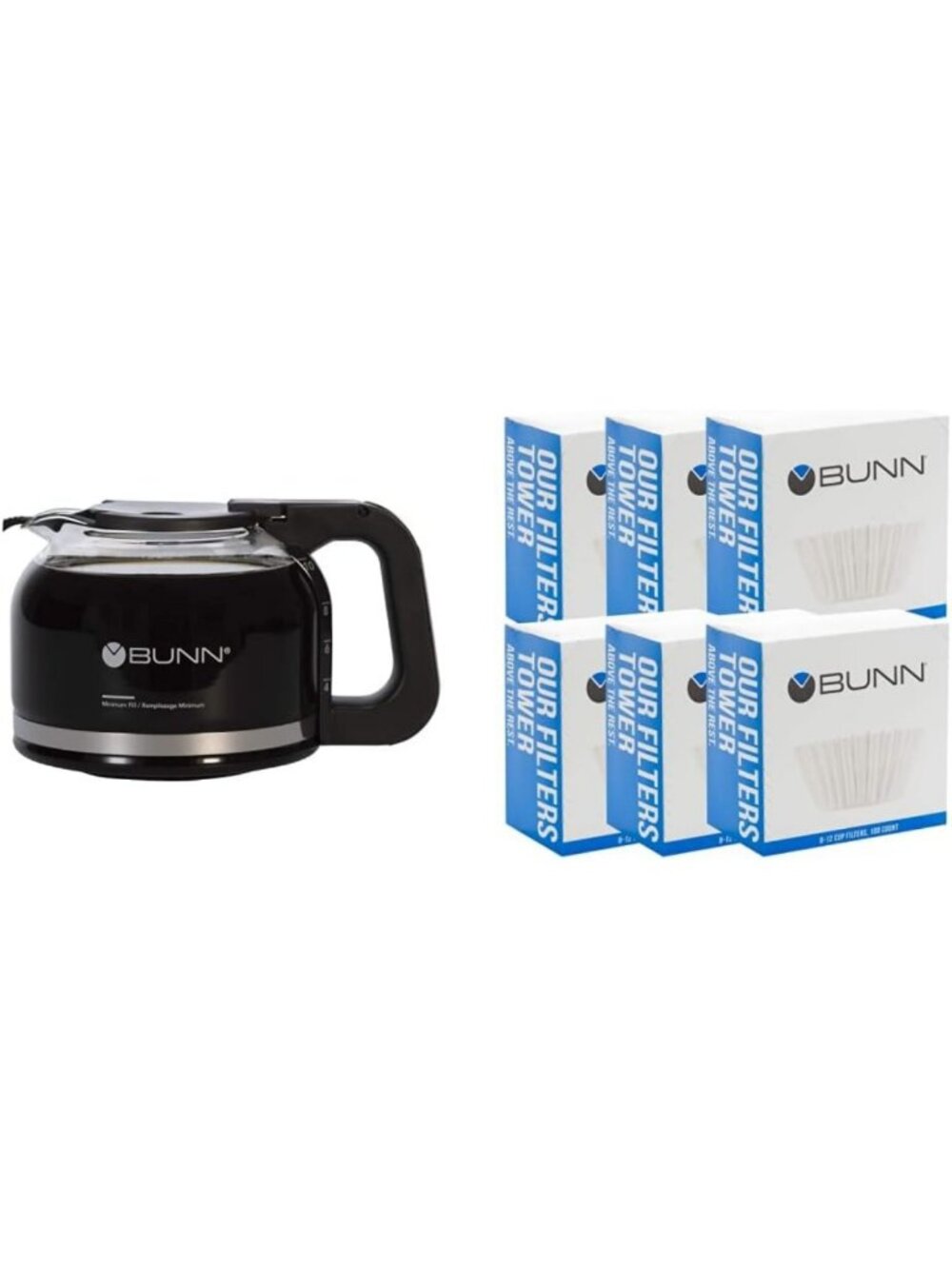 10-Cup Drip-Free Carafe & 100 Coffee Filters for Perfect Brewing